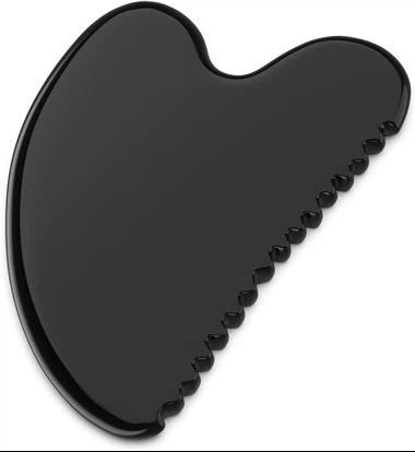 Bian Stone Obsidian Gua Sha masszázs eszköz
