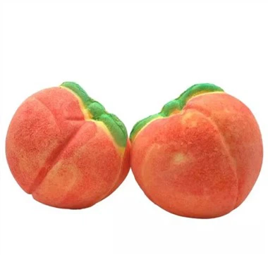 Természetes összetevő Peach buborékfürdőbombák